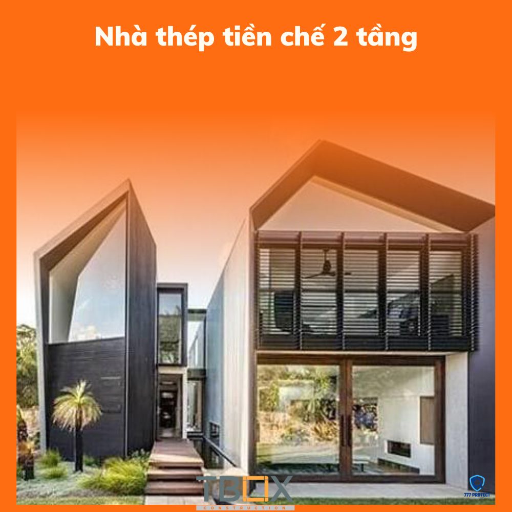 nhà thép tiền chế 2 tầng