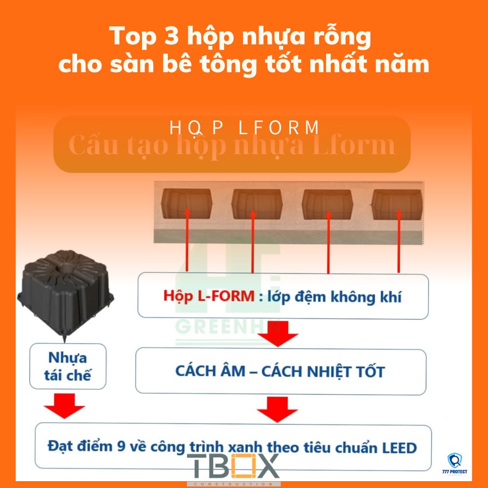 Top 3 hộp nhựa rỗng cho sàn bê tông tốt nhất năm